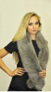 Fox fur scarf - Bluish