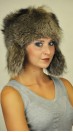 Raccoon fur hat ushanka