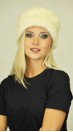 White mink fur hat classic