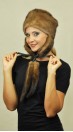 Mink fur hat Ushanka