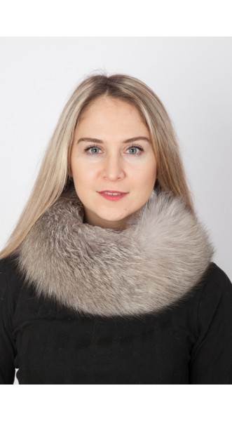 Real Fox Fur Headbandnd/Neck Warmer. Grey. Length 22” Real Silver Gray fox fur headband Neck Warmer Wrap New item  main image 4