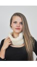 Mink fur headband - white