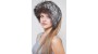 Silver fox fur headband