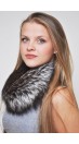 Silver fox fur headband