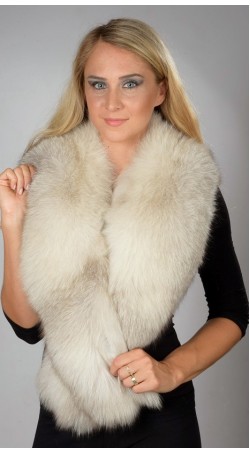 Grey Fox Fur Collar