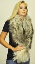 Arctic platinum fox fur scarf