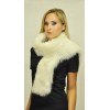 White fox fur scarf 