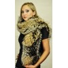 Cross fox fur scarf 